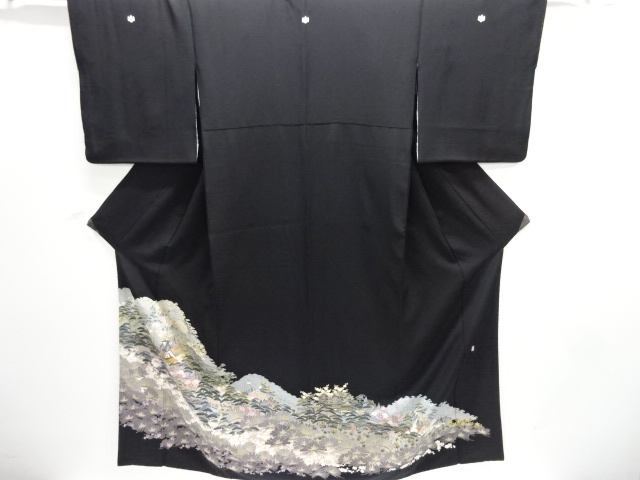 JAPANESE KIMONO / TOMESODE / PINE / ARTIST WORK